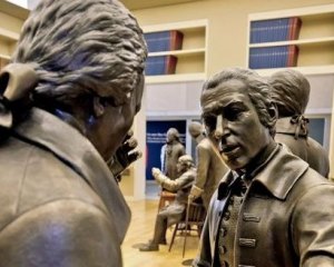 Congress: Were things ever any better? Image from the National Constitution Center, Philadelphia.